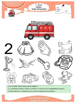 Çocuklar İçin İ Sesi Çalışma Sayfaları 